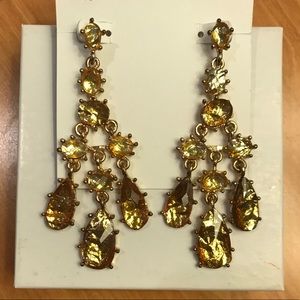 Gold Chandelier Statement Earrings